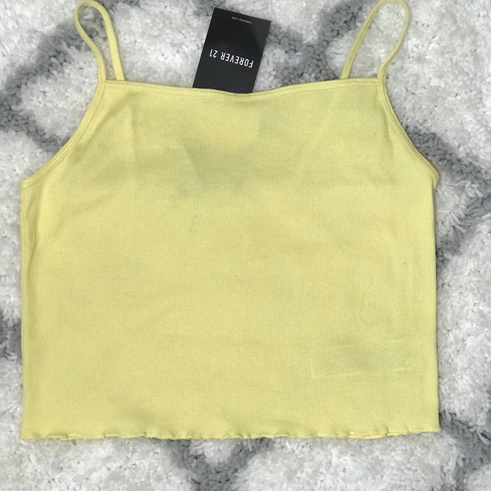 Yellow Crop Top